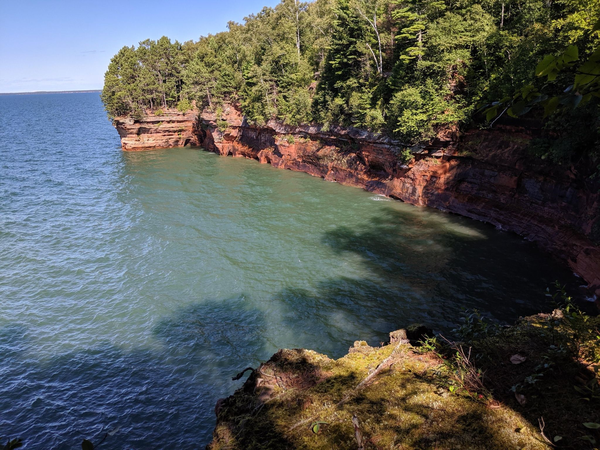 Hike or paddle to views of the sea caves along the mainland unit of the park.