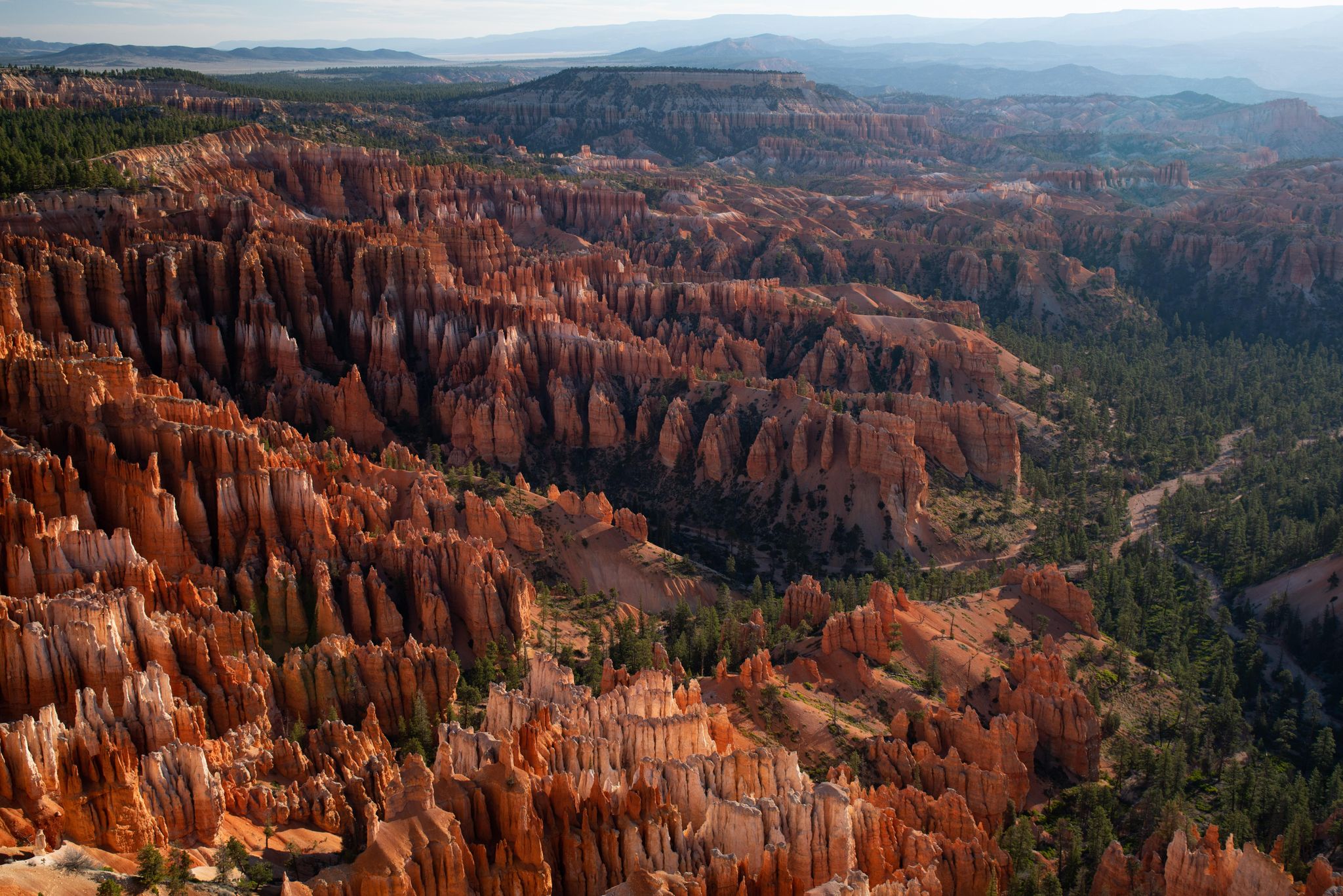 Viewpoints of the iconic Bryce Amphitheater are located along the first 3 miles of the park road and are a popular destination at sunrise.