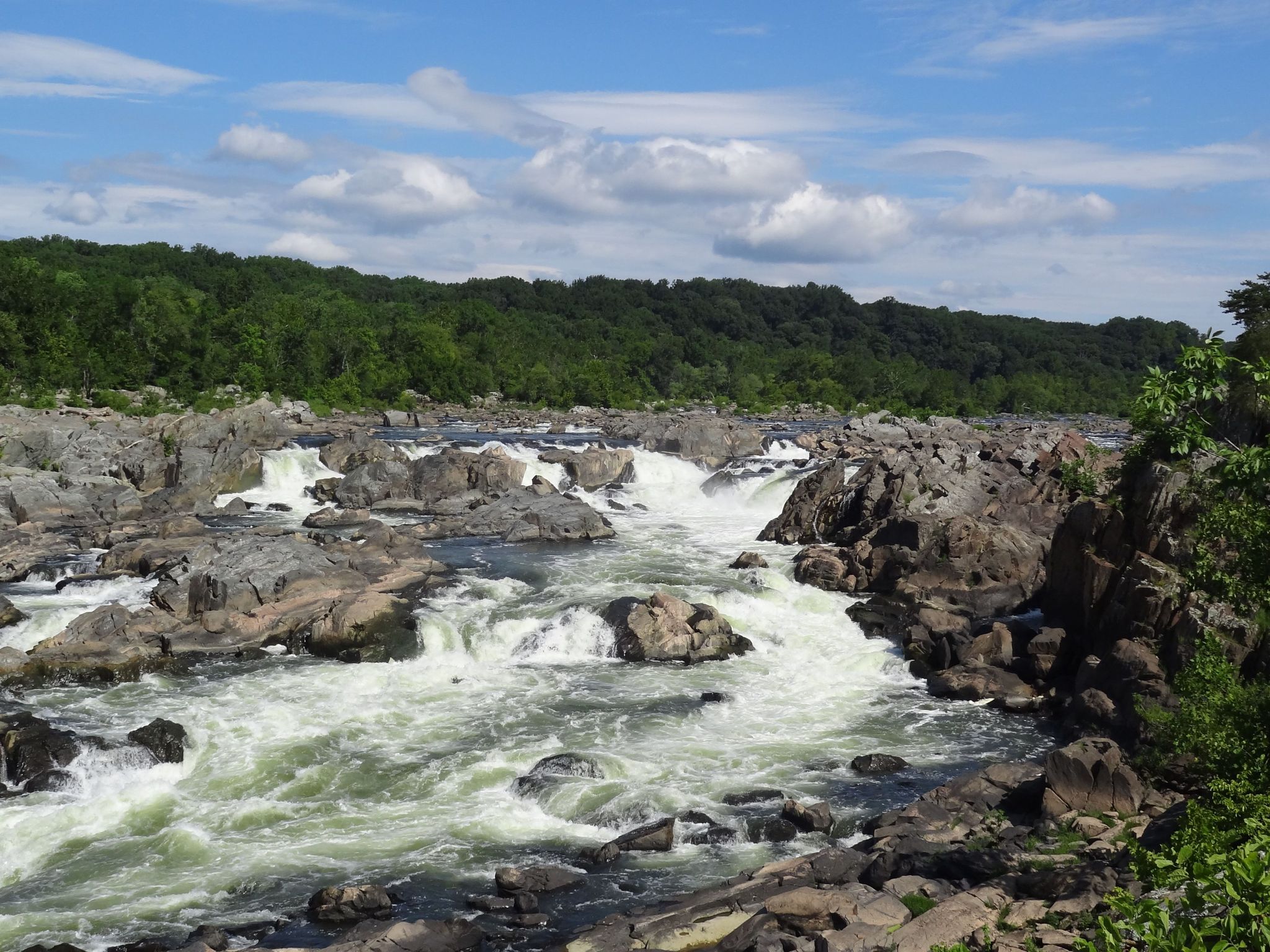 The area of Great Falls is one of the reasons for the C&O Canal needed to be built for boat traffic.