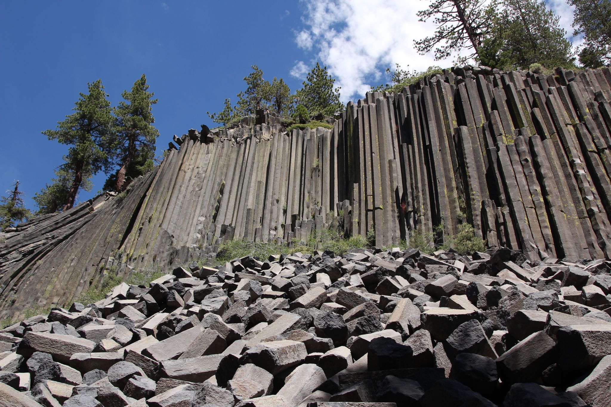 Devils Postpile formation is one of many features to see at Devils Postpile National Monument.