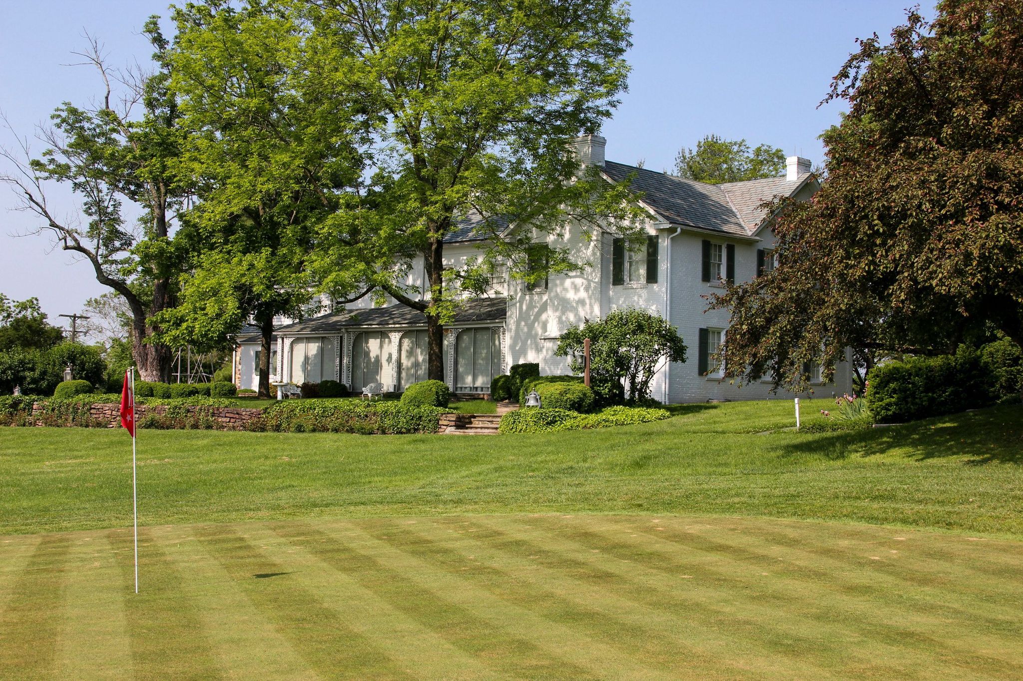 President Eisenhower was an avid golfer and had a putting green added to the backyard.