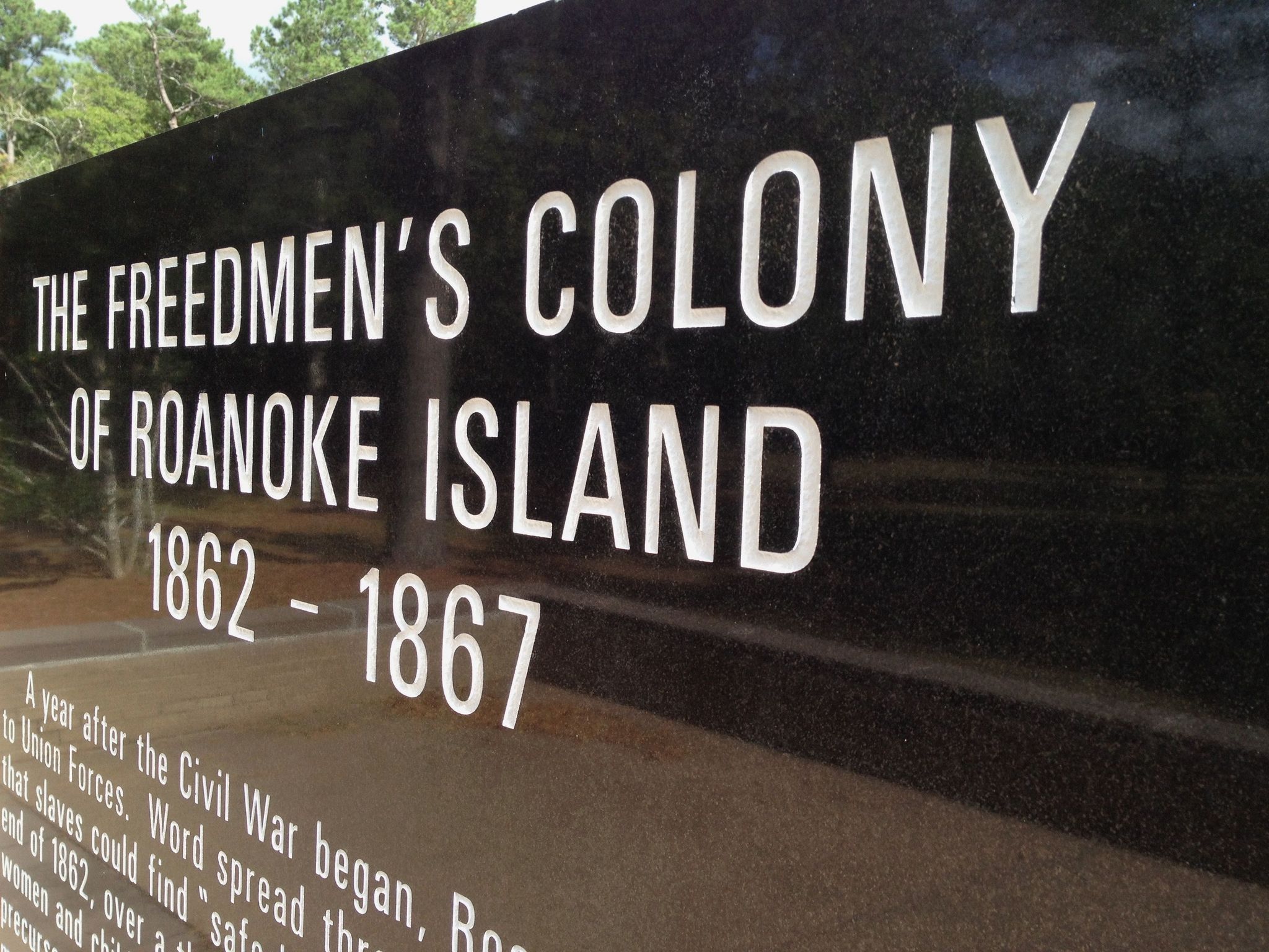 Commemorating the Roanoke Island Freedmen's Colony