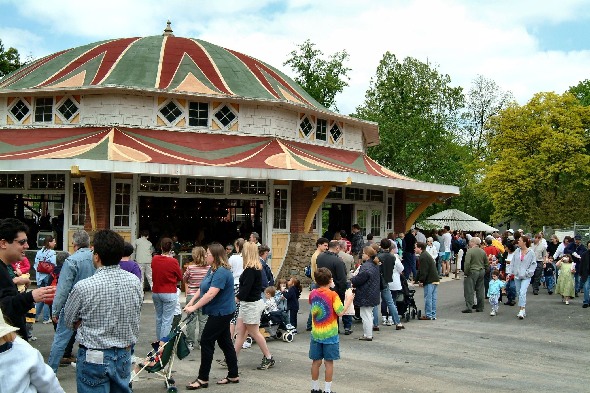 Glen Echo Park and the Dentzel Carousel are enjoyed by children and adults.