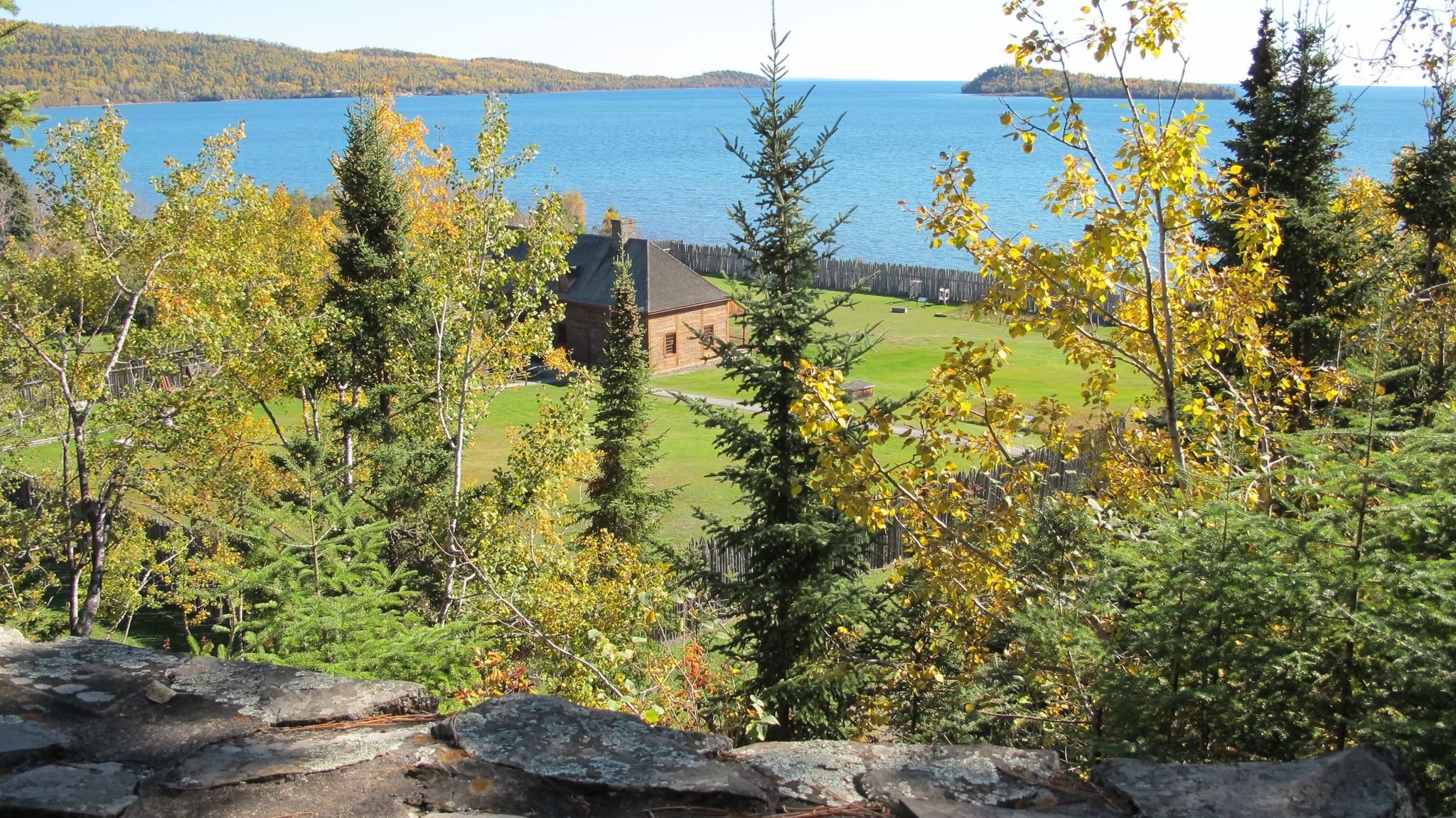 Beautiful scenary welcomes Fall visitors to Grand Portage.