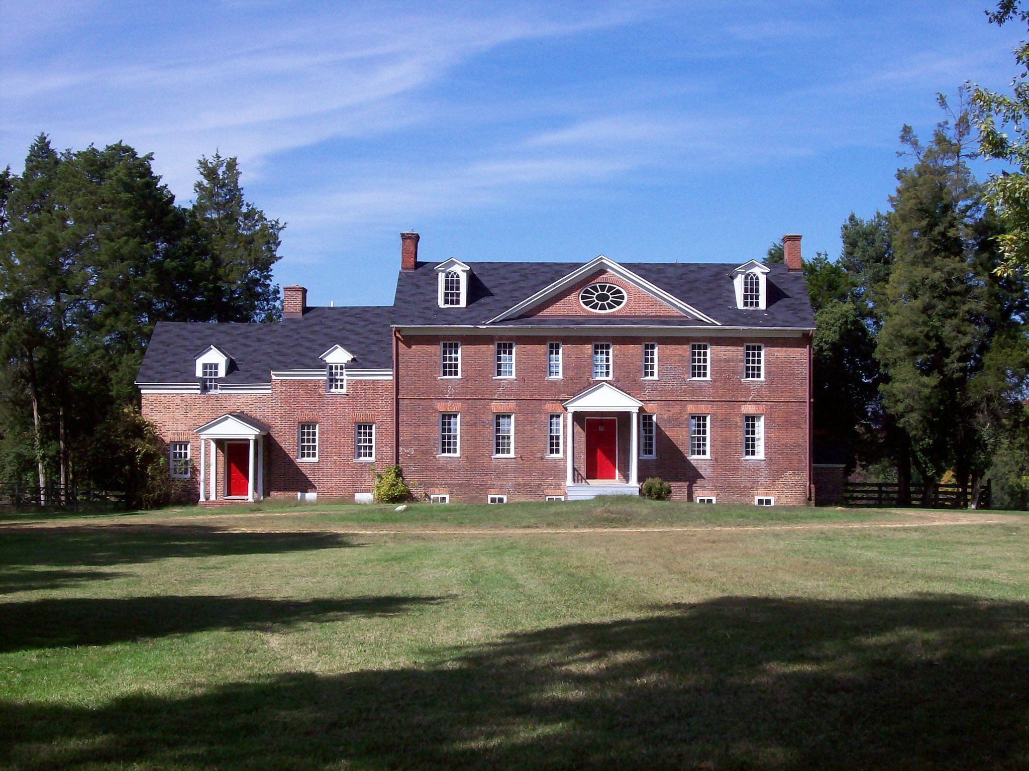 East elevation of Harmony Hall Mansion