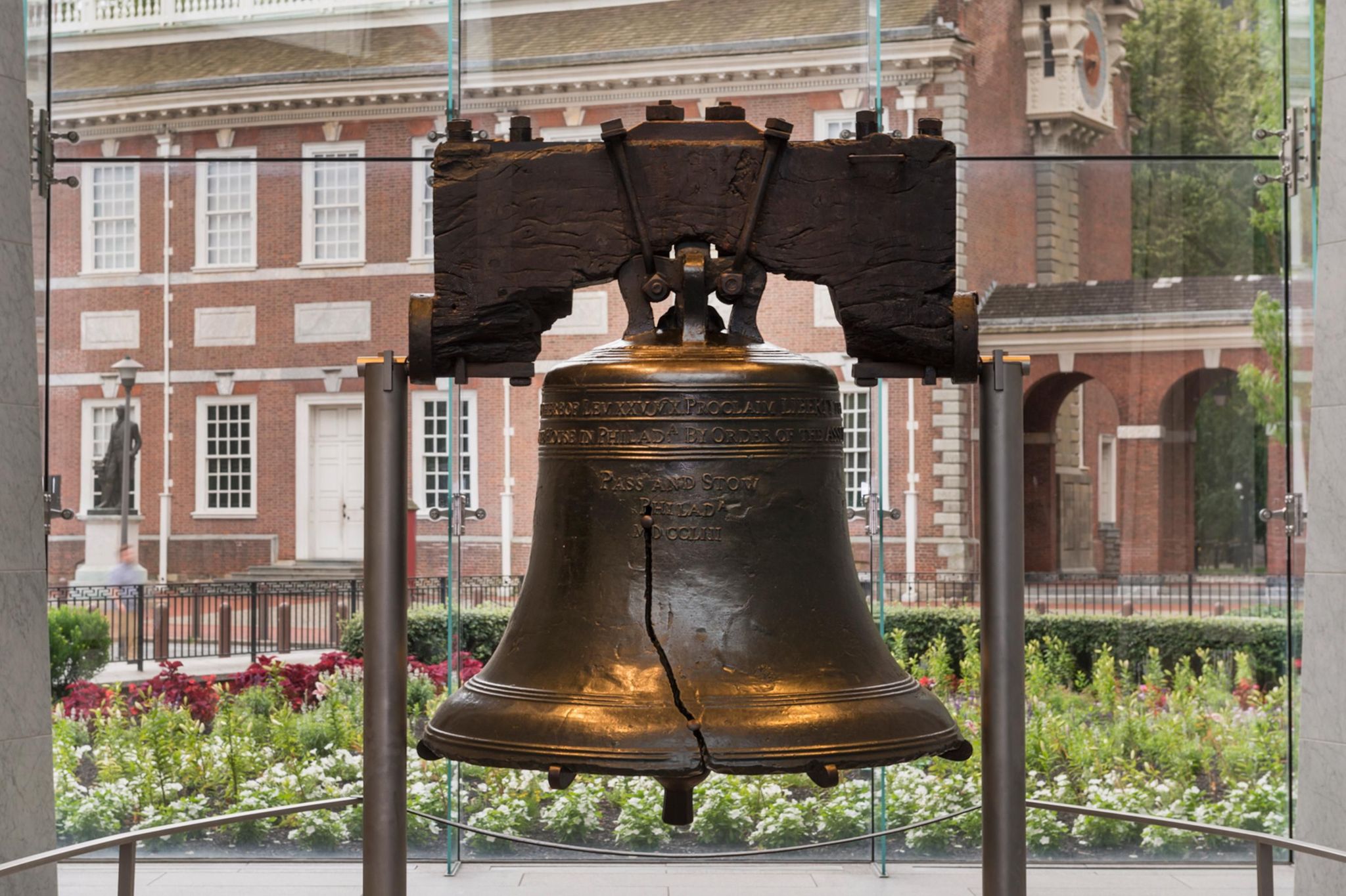 Recognizable for its crack, the Liberty Bell remains significant today for its message of liberty.