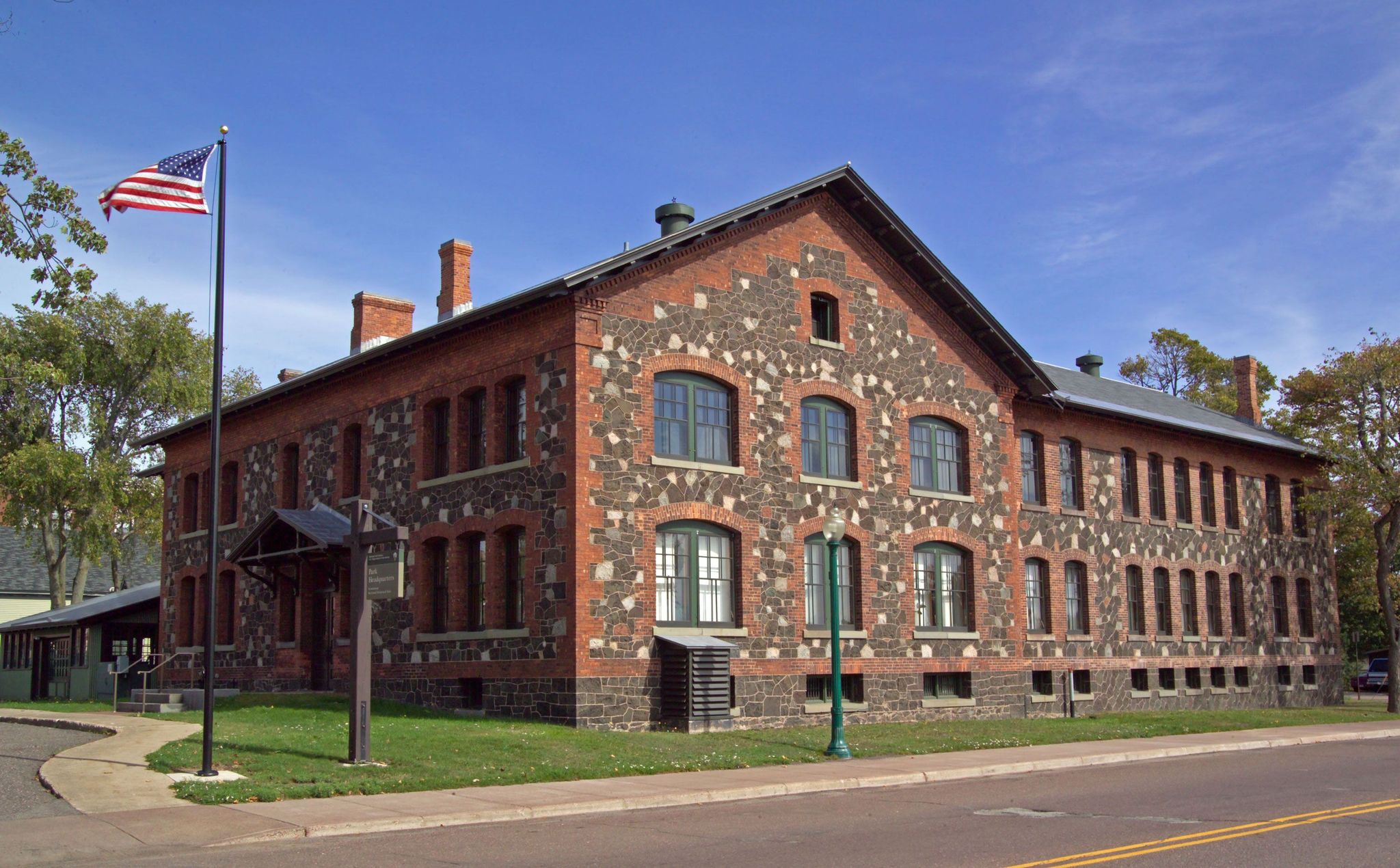 Park Headquarters is housed in the former Calumet & Hecla Mining Company General Office building.