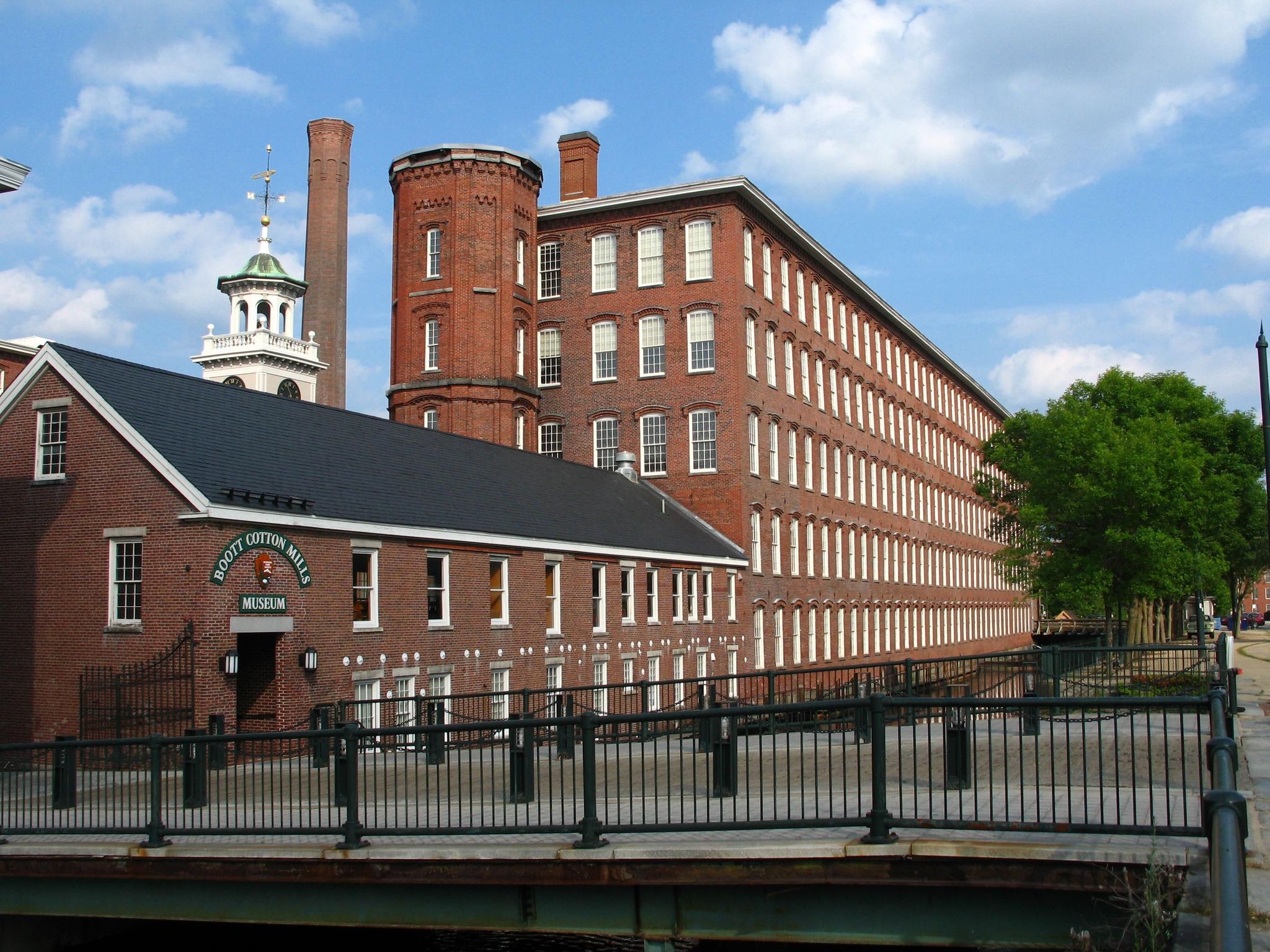 The Boott Cotton Mills is one of the best, most-intact complexes of cotton mills from Lowell's heyday in the 19th century.