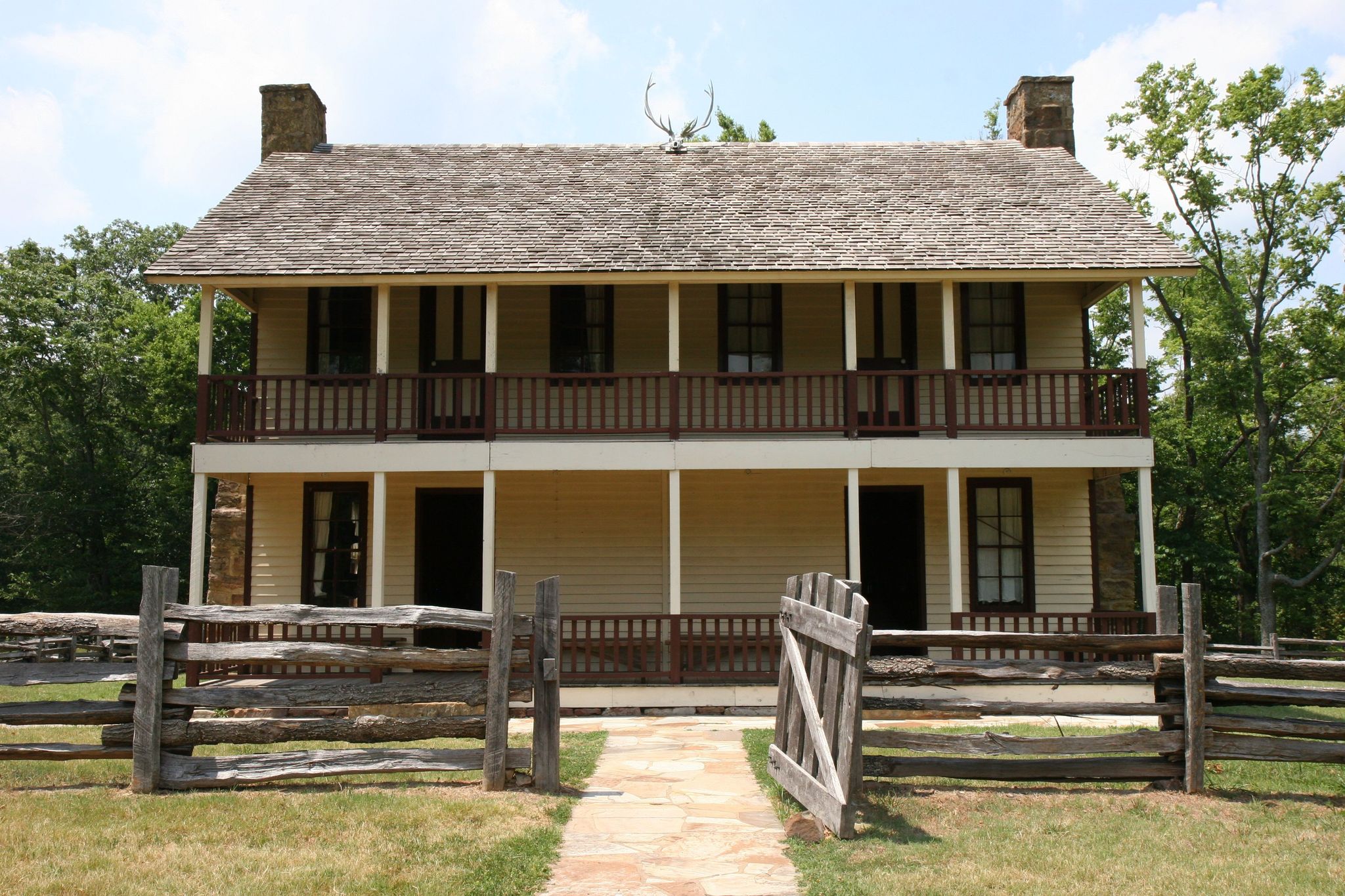 Used as a field hospital during the Battle of Pea Ridge, the Elkhorn Tavern is a focal point on the Pea Ridge National Military Park.