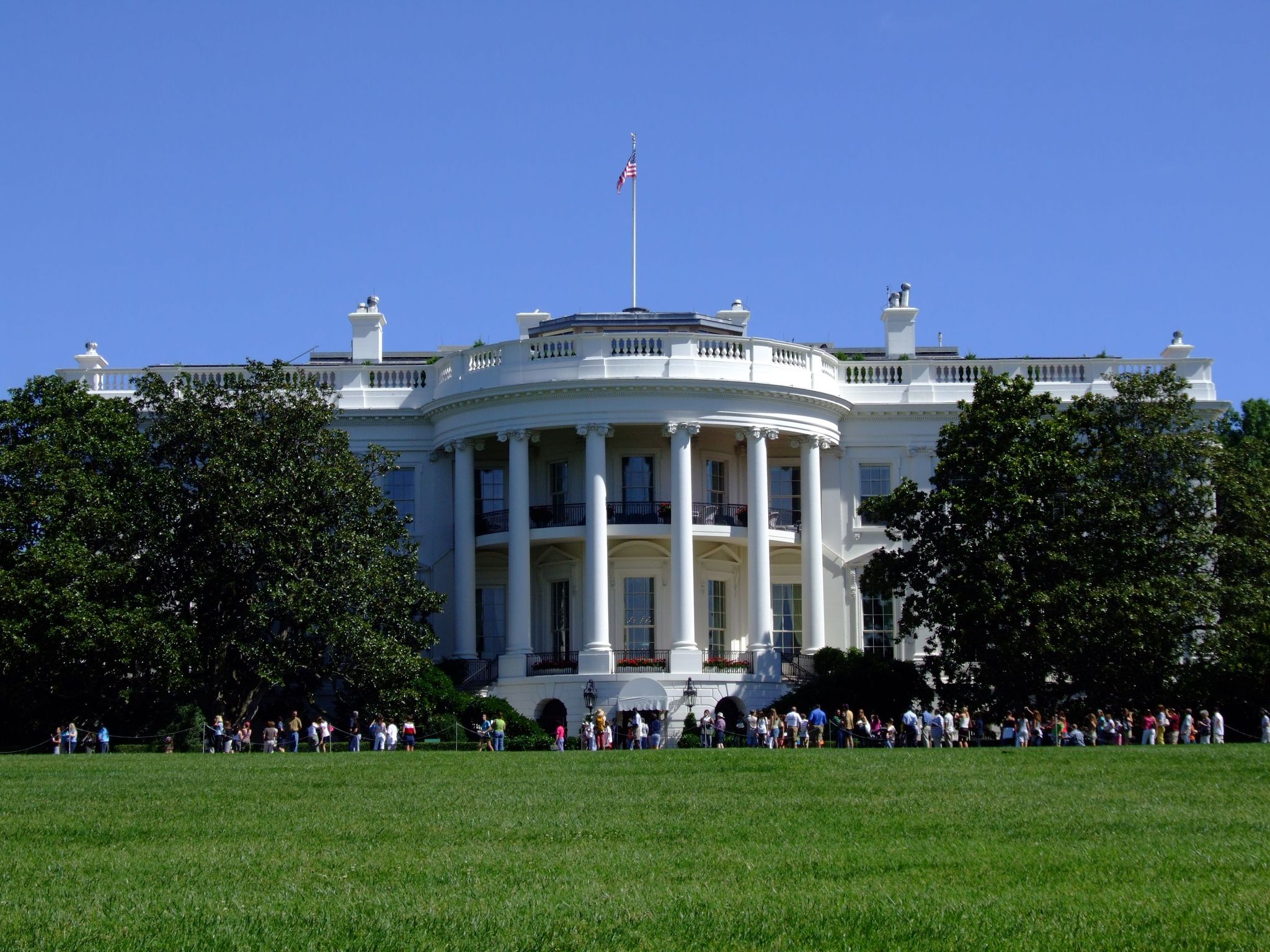 The White House and South Lawn