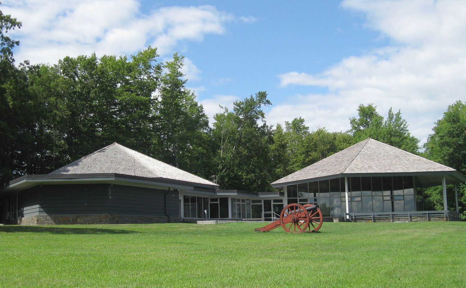 Our Visitor Center boasts a scenic view overlooking part of the Battlefield.