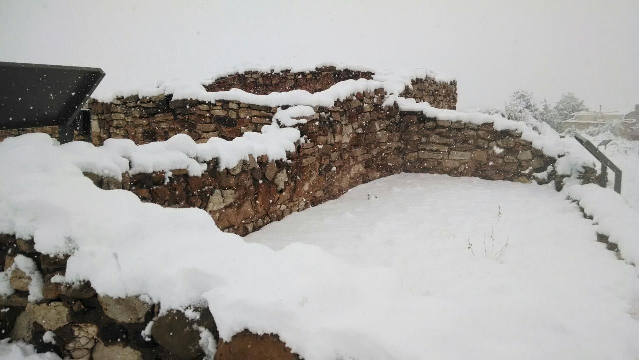 Even central Arizona can get a lot of snow!  Check out the dwellings at Tuzigoot covered in a winter storm.