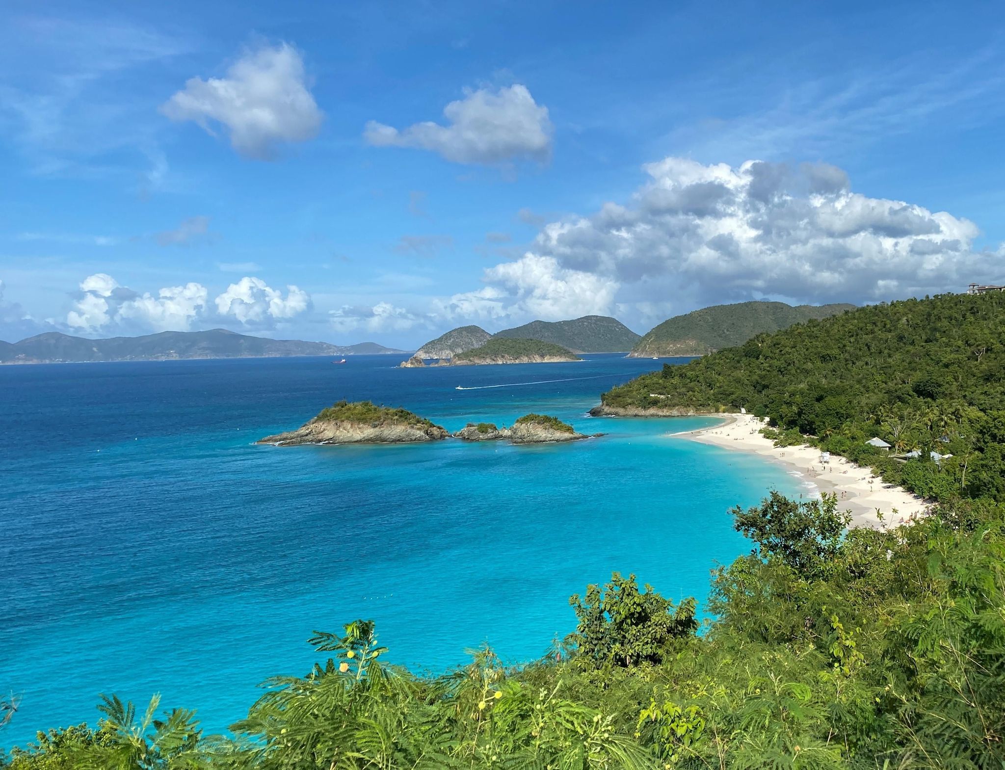 Renowned for its beauty, Trunk Bay is a visitor favorite.