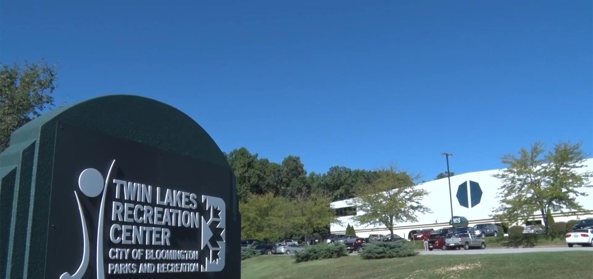 Twin Lakes Recreation Center Marquee and Front