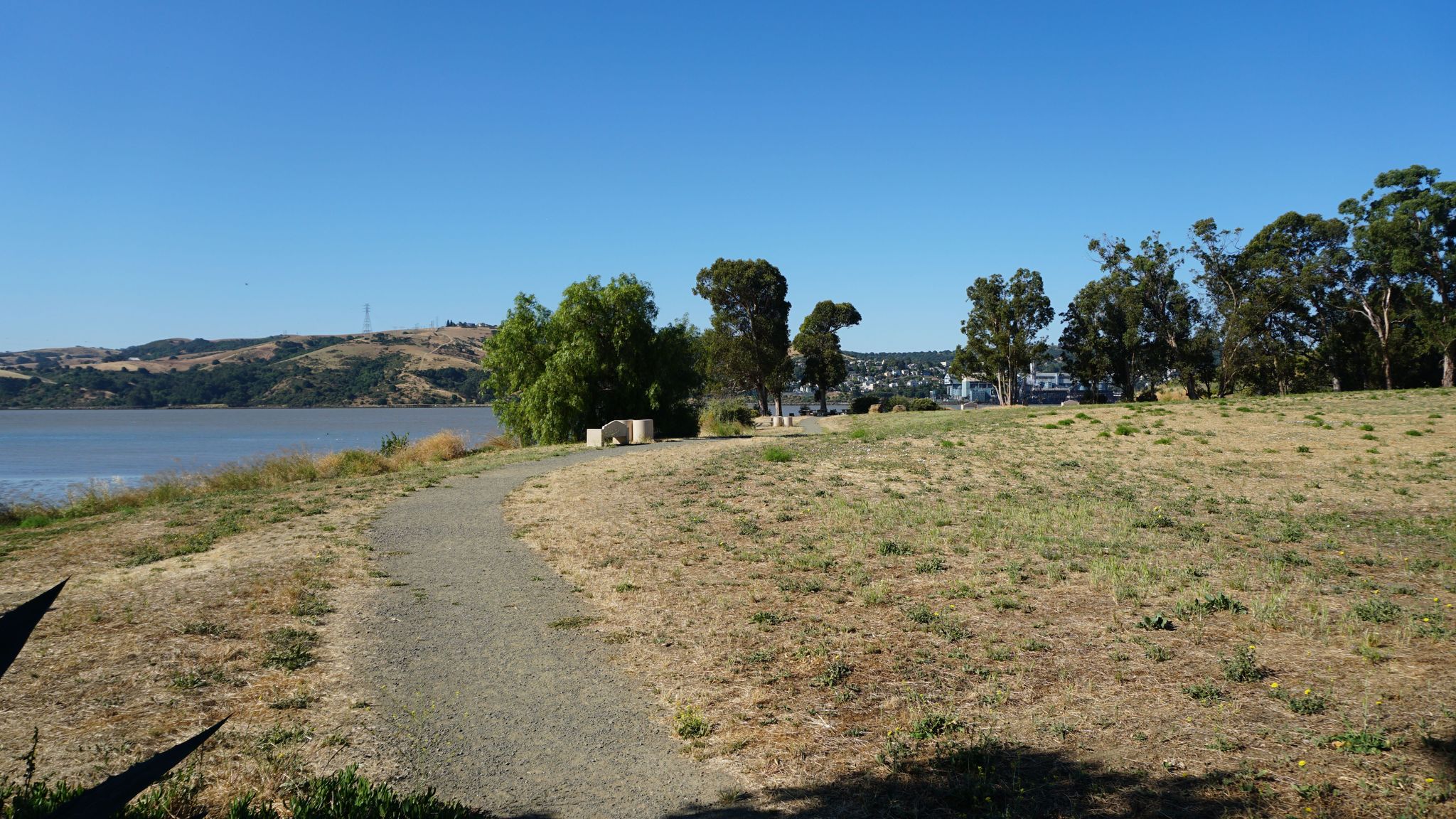 Trail with view of bay