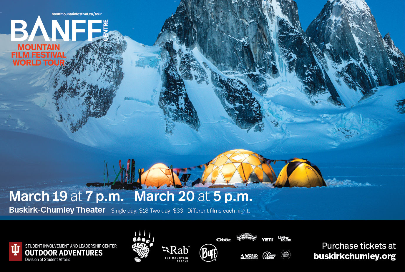 Banff Film Festival March 19th & 20th