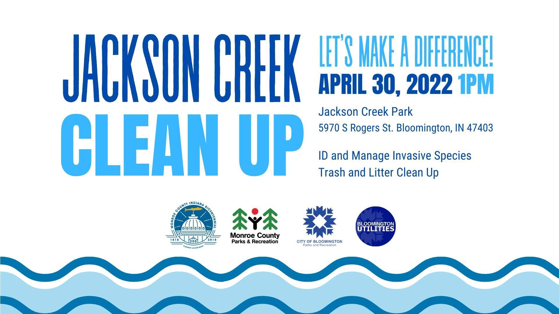 Jackson Creek Cleanup Event Graphic