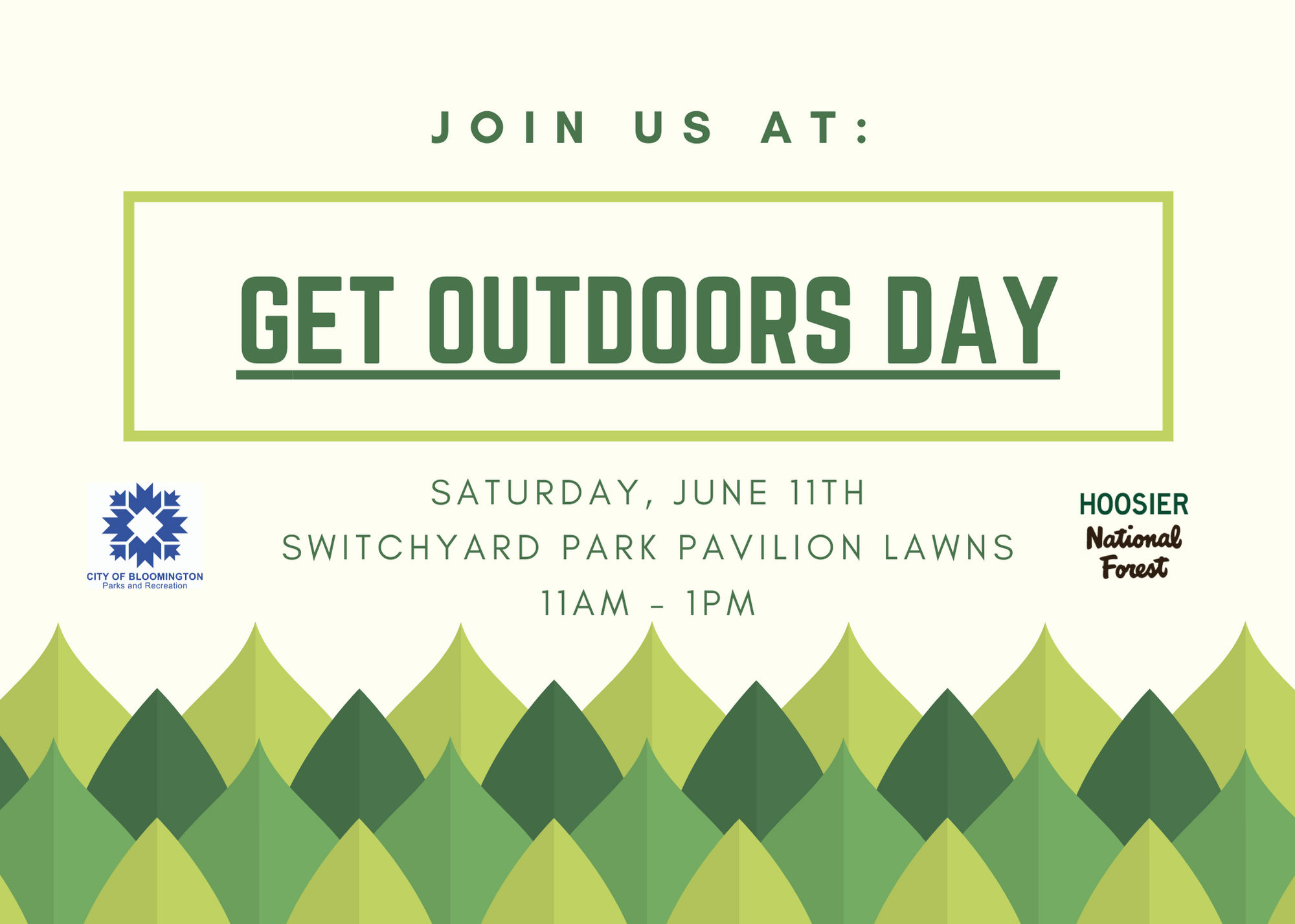 Get Outdoors Day Event Graphic (June 11th, 2022)