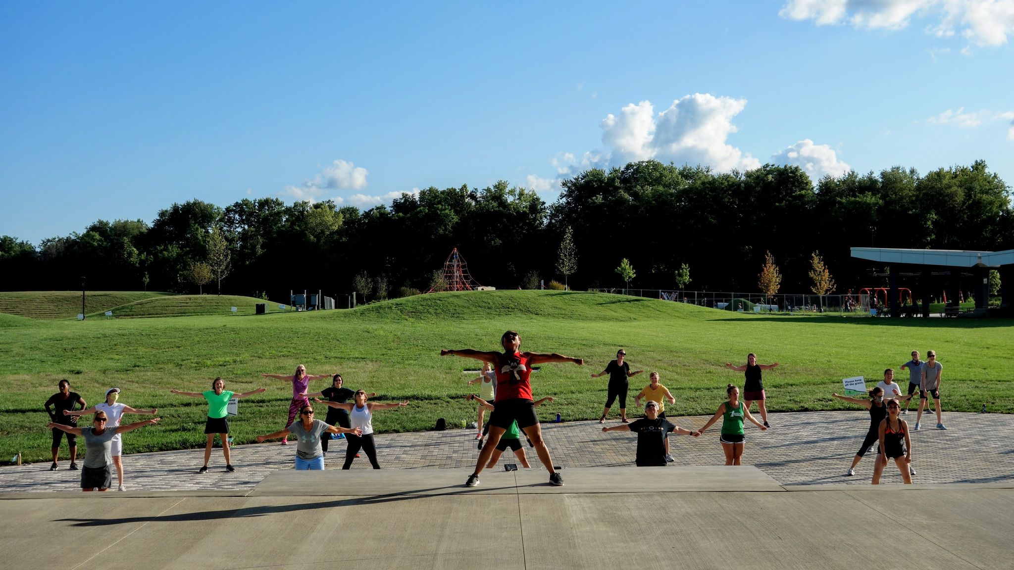 Photo of Zumba Class at Switchyard Park (Main Performance Stage)