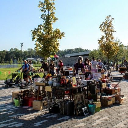 Photo of Rummage Sale at Switchyard Park.