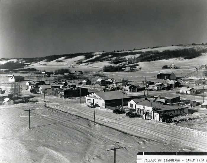 Lindbergh in 1950s (from top of elevator)