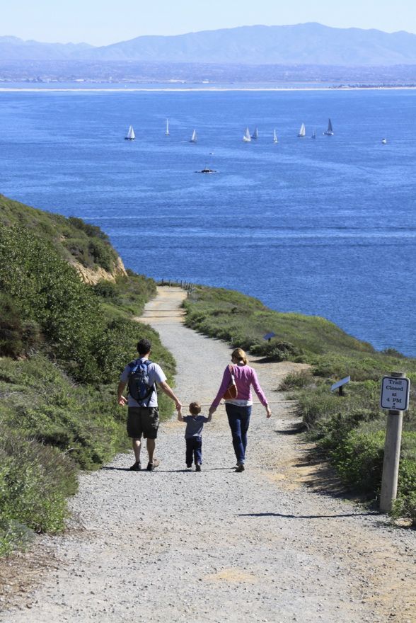 The trail follows an old military road. Photo by NPS.