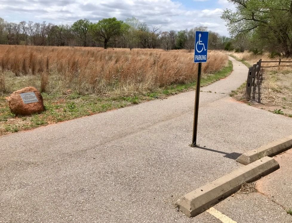 Path with accessible parking. Photo by Amber Zimmerman/USFWS.