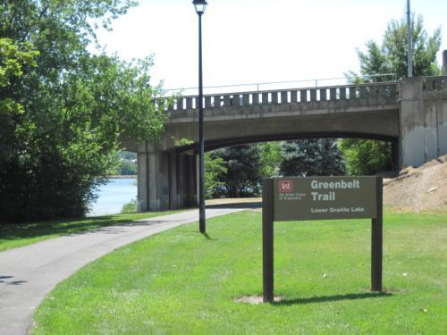 Blue Bridge connecting Lewiston and Clarkston.