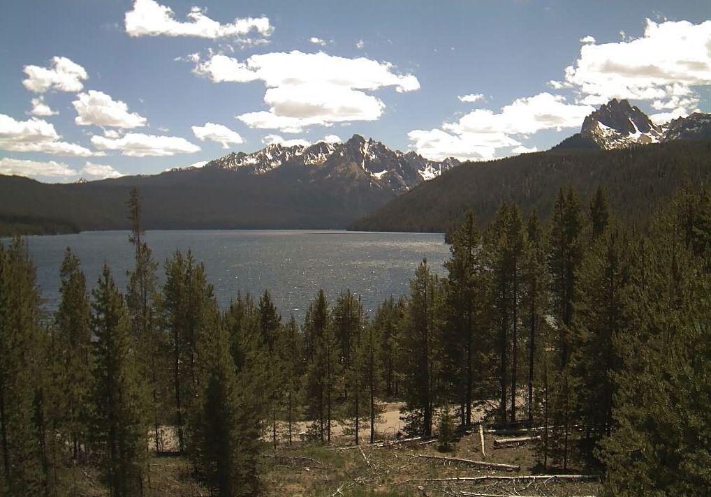 View from Redfish Lake Visitor Center. Photo by USFS.