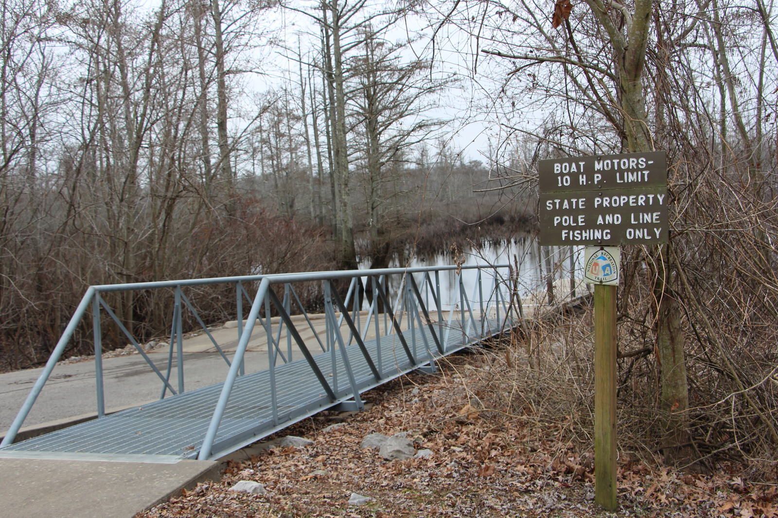 Canoe/boat launch at river trail. Photo by Jonathan Voelz.