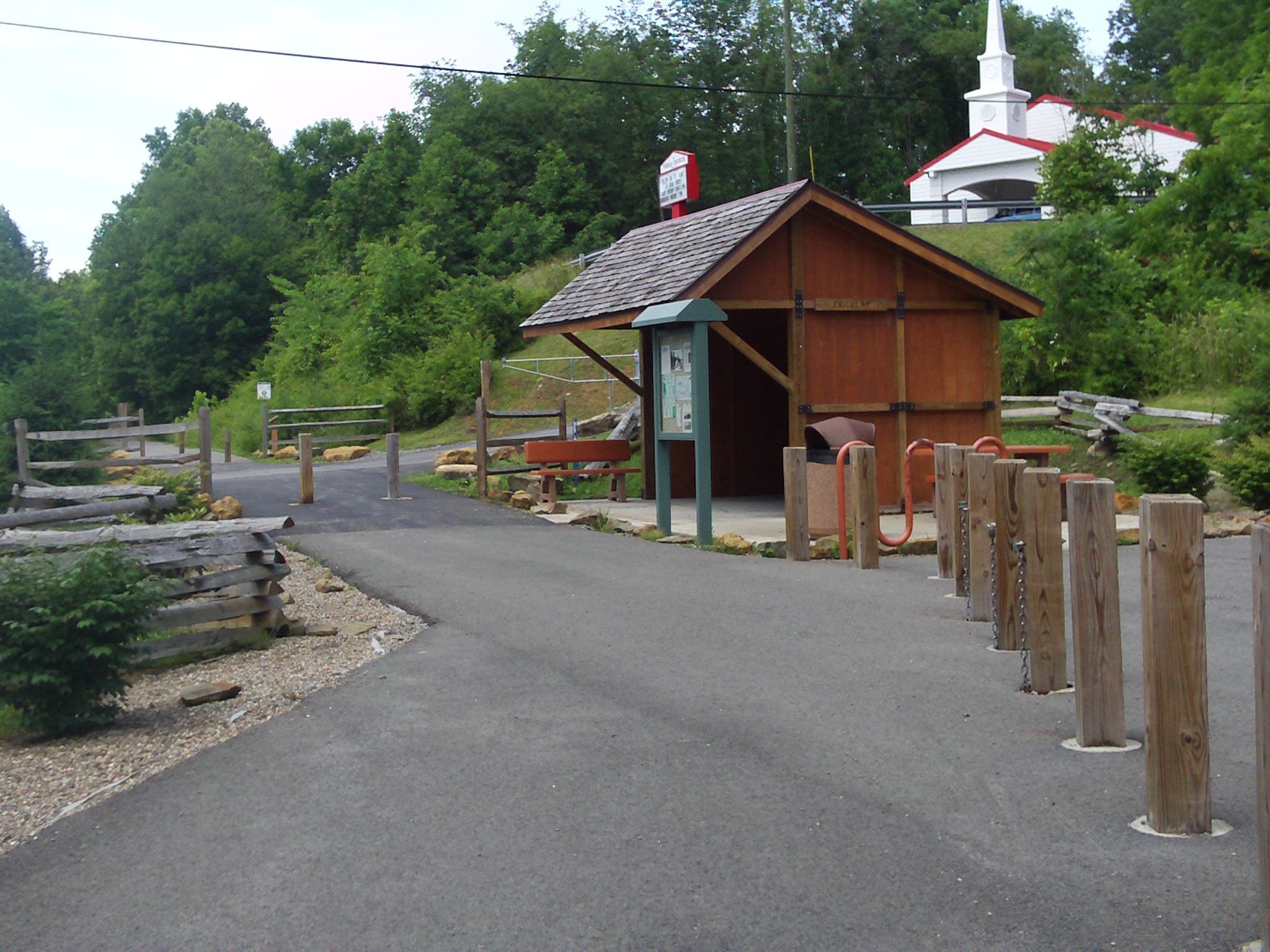 Train station rest area. Photo by Dan Talbott.