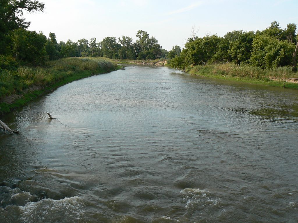 Boyer Chute River Looking North. Photo by MONGO wiki.