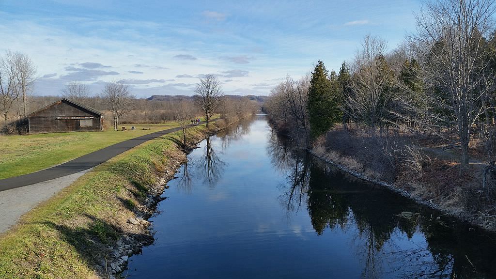 Old Erie Canal State Historic Park, at Cedar Bay Park, DeWitt, NY. Photo by DASonnenfeld.