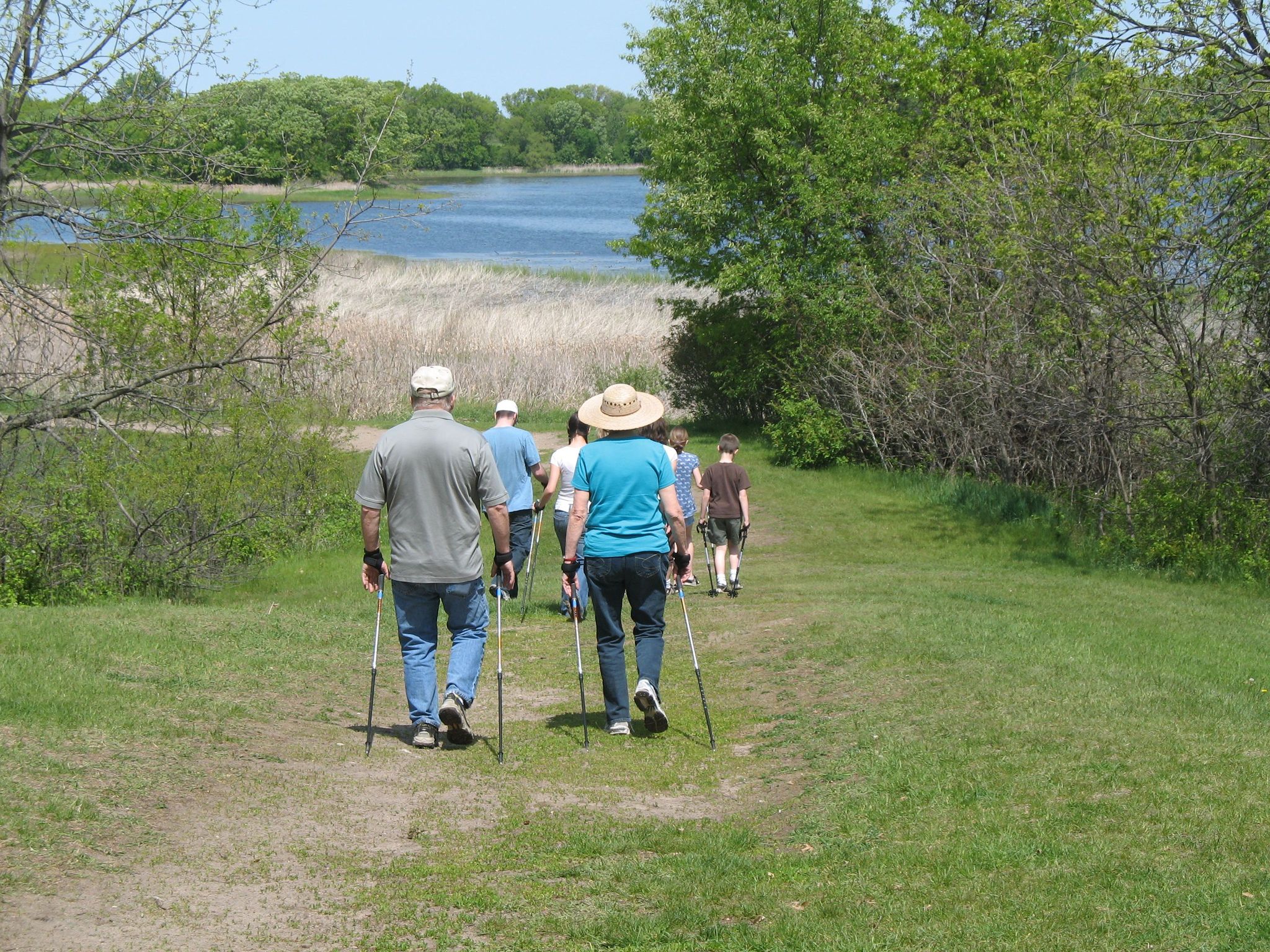 Walking the trails at Ritter Farm Park.