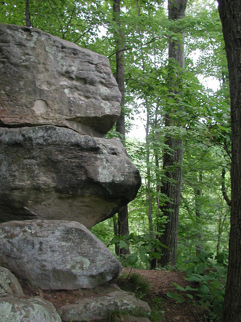 Lookout point at Sells Park, Athens, Ohio, just northwest of north end of Avon Place. Photo by Jaknouse.