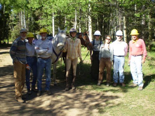 2010 New Mexico Volunteers for the Outdoors and Carson National Forest collaborative trail maintenance project.