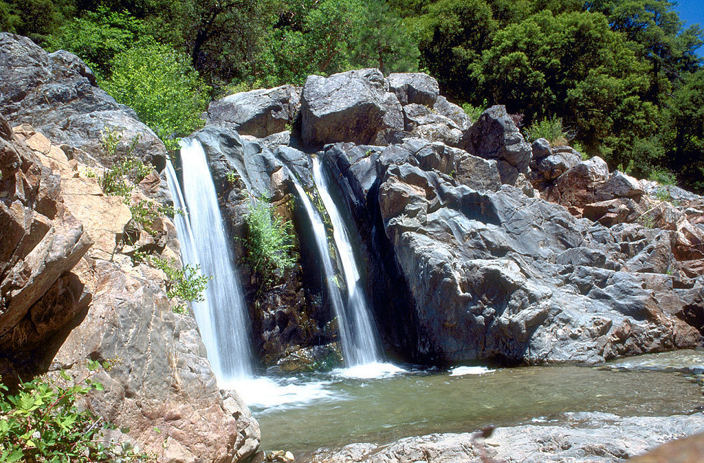 A waterfall on the South Fork Yuba River in South Yuba River State Park. Photo by USACE.