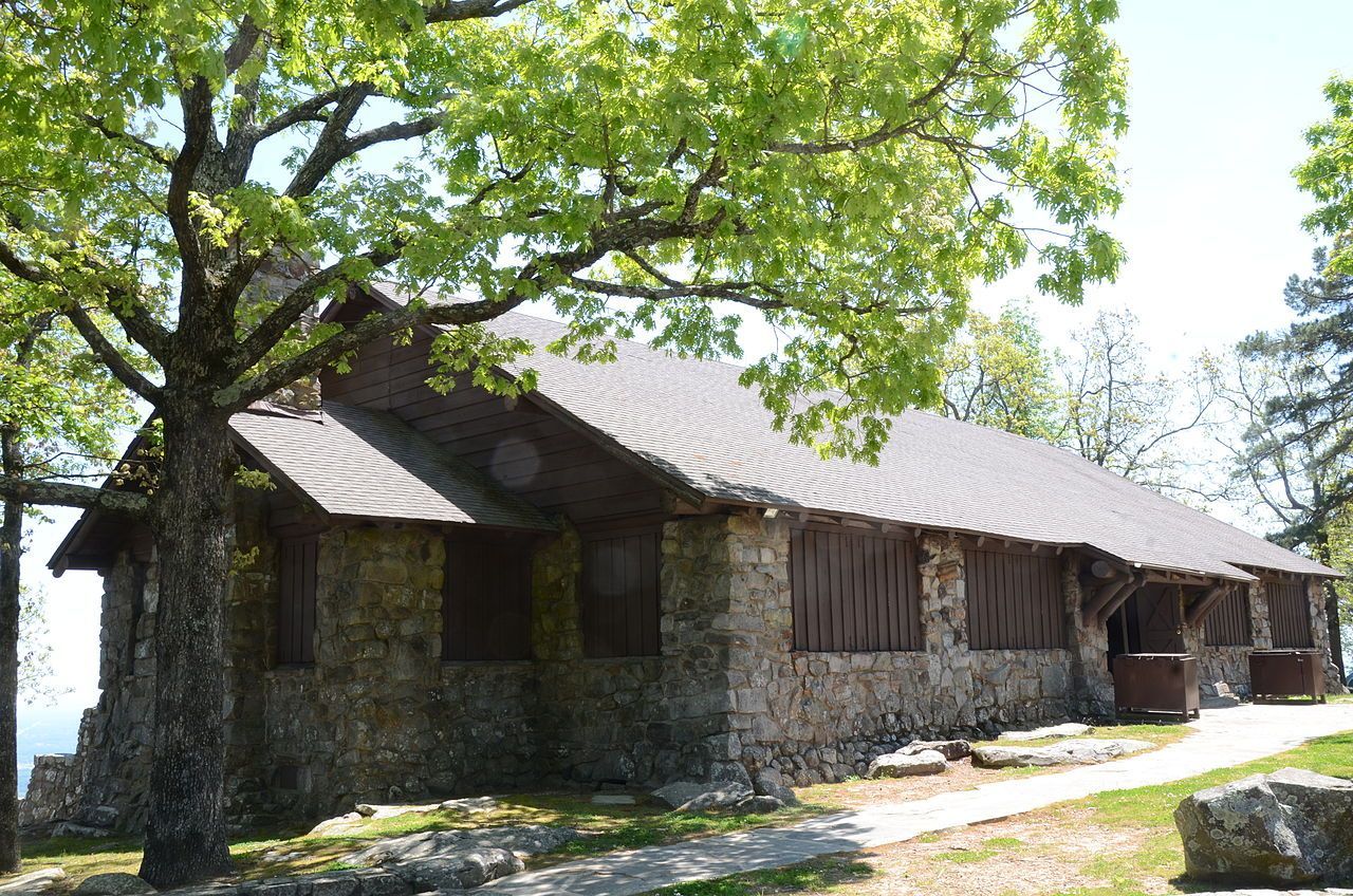 Mt. Nebo State Park Pavilion Historic Place. Photo by Valis55.