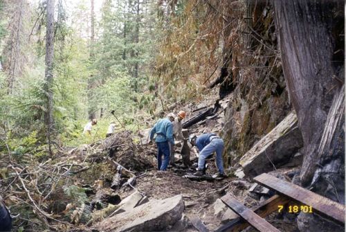 Trail work, photo by Bill Fansler