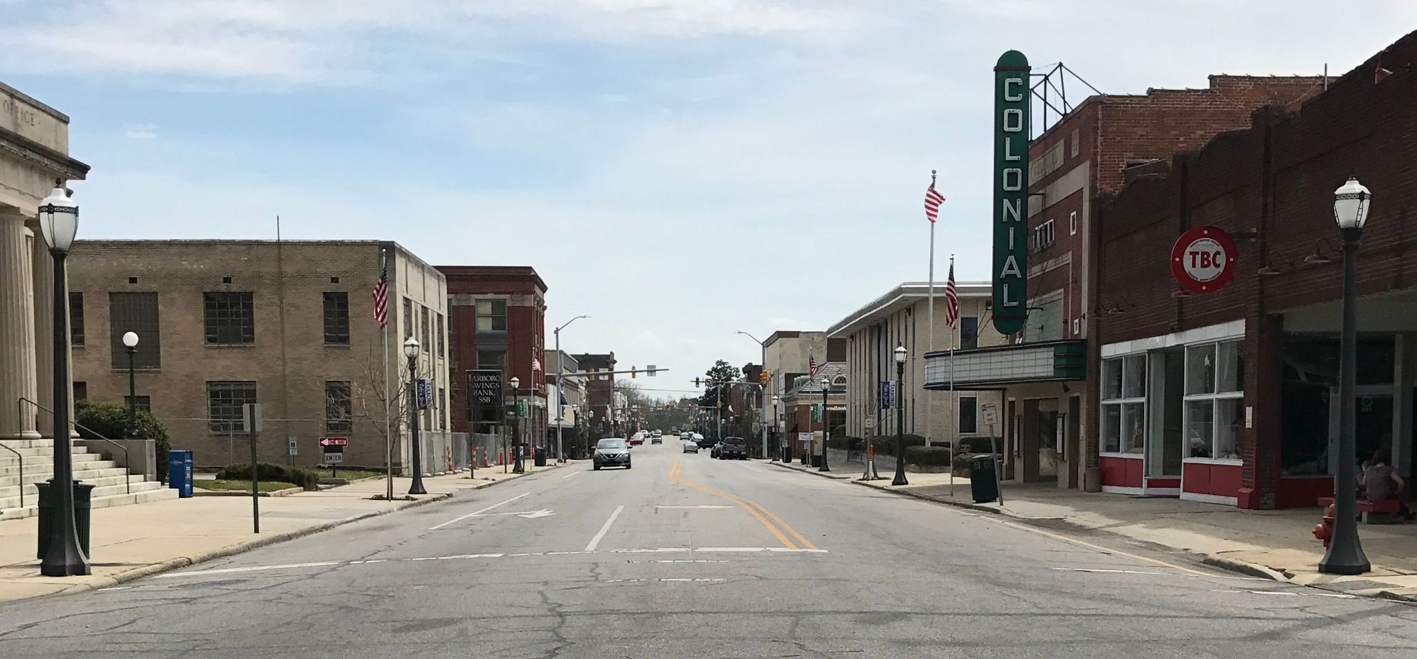 The historic downtown district of Colonial Tarboro. Photo by Indy bettle.