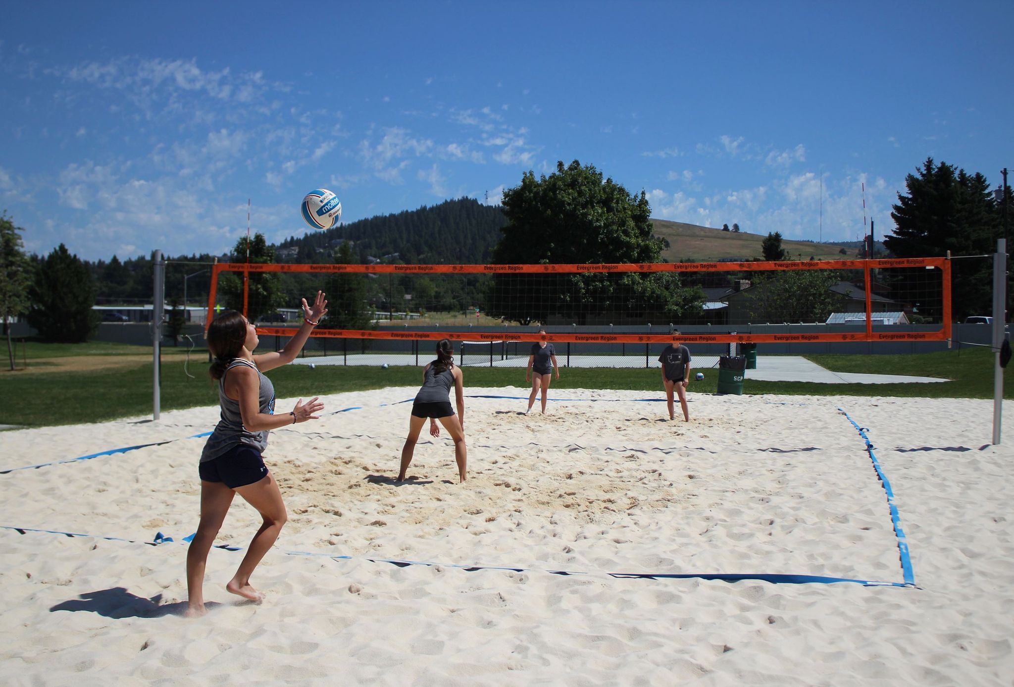 Prairie View sand volleyball court