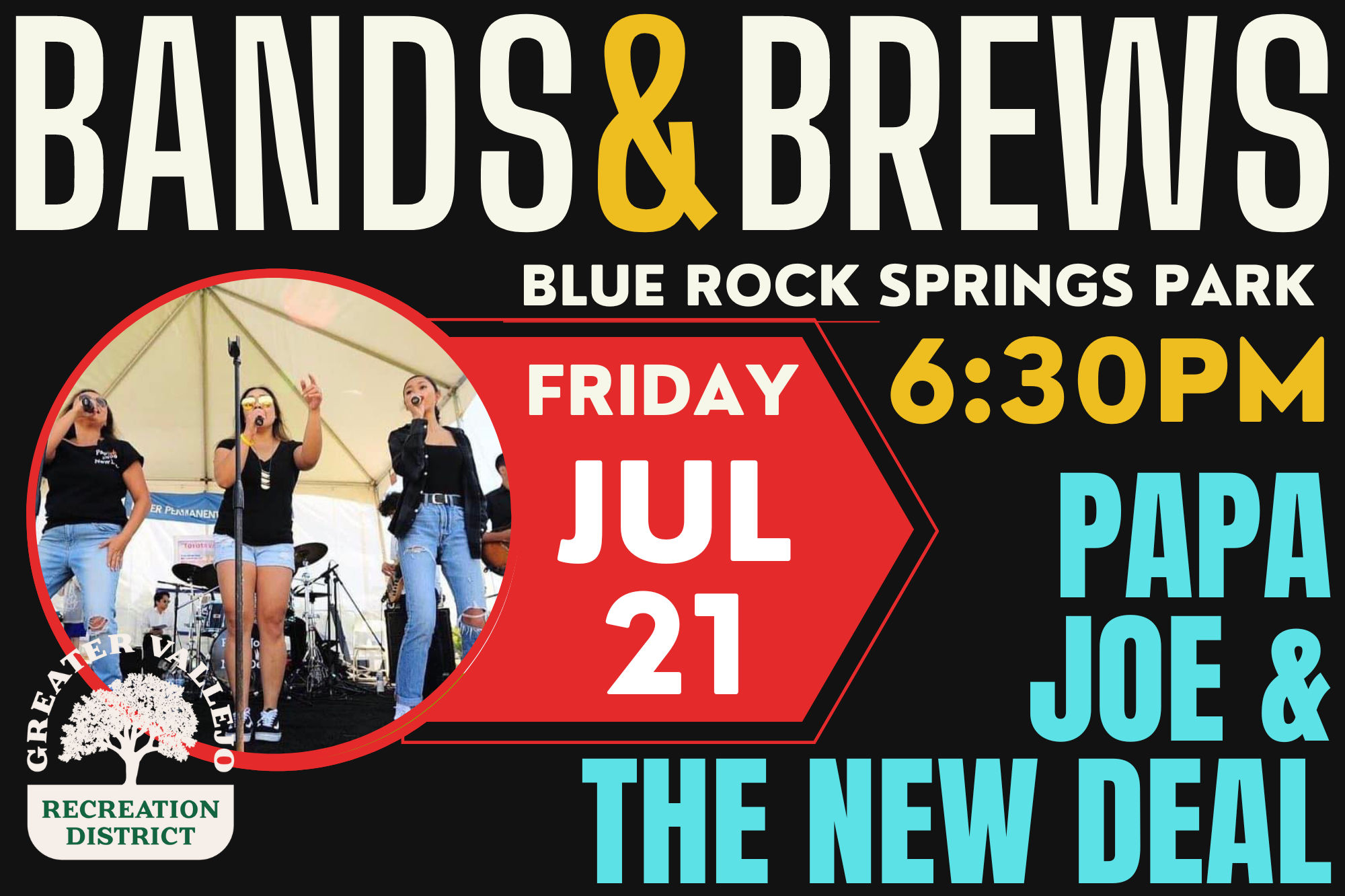 Papa Joe and the new deal -bands and brews event