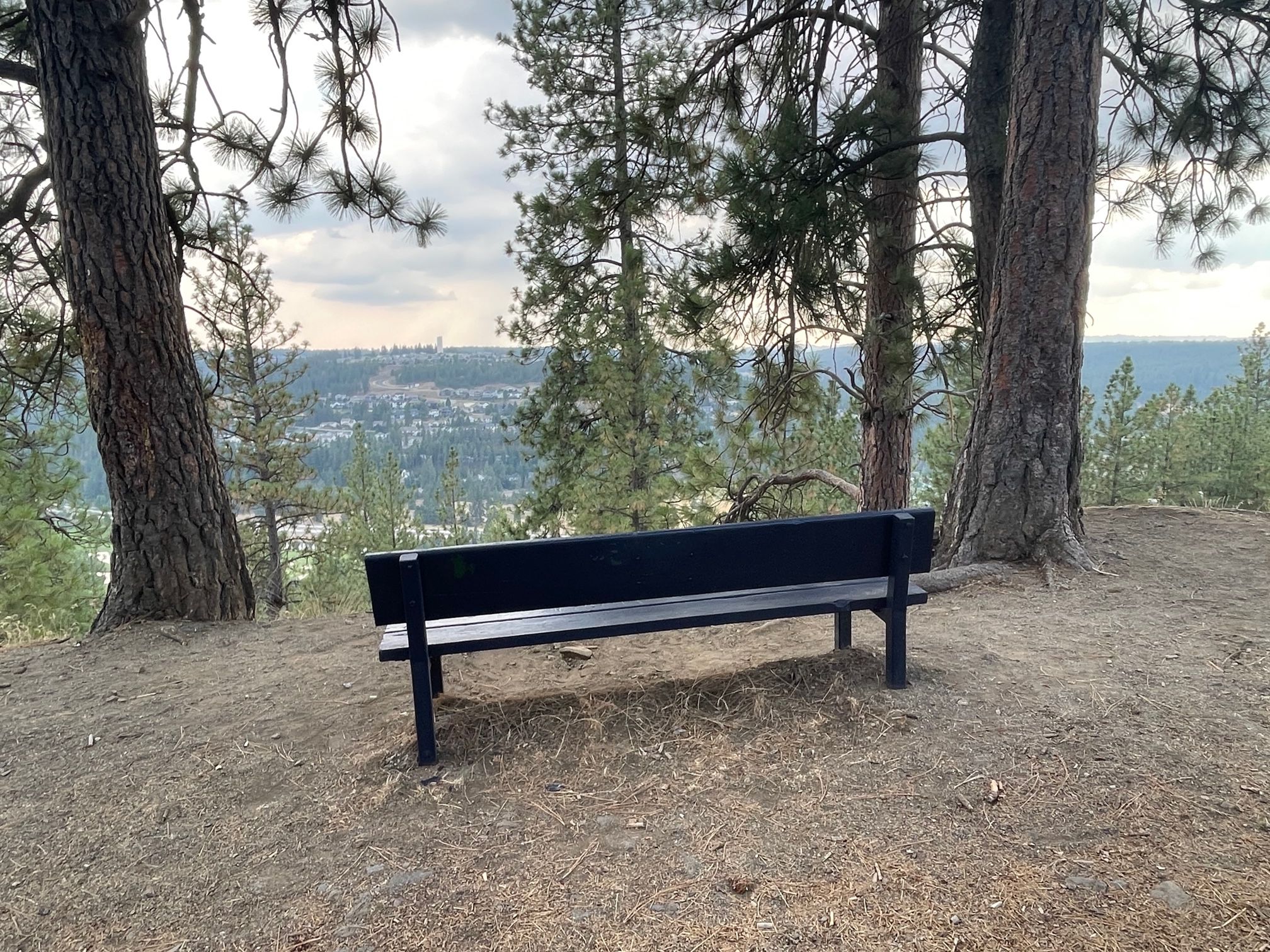 Great bench on the Bluff with wonderful views!