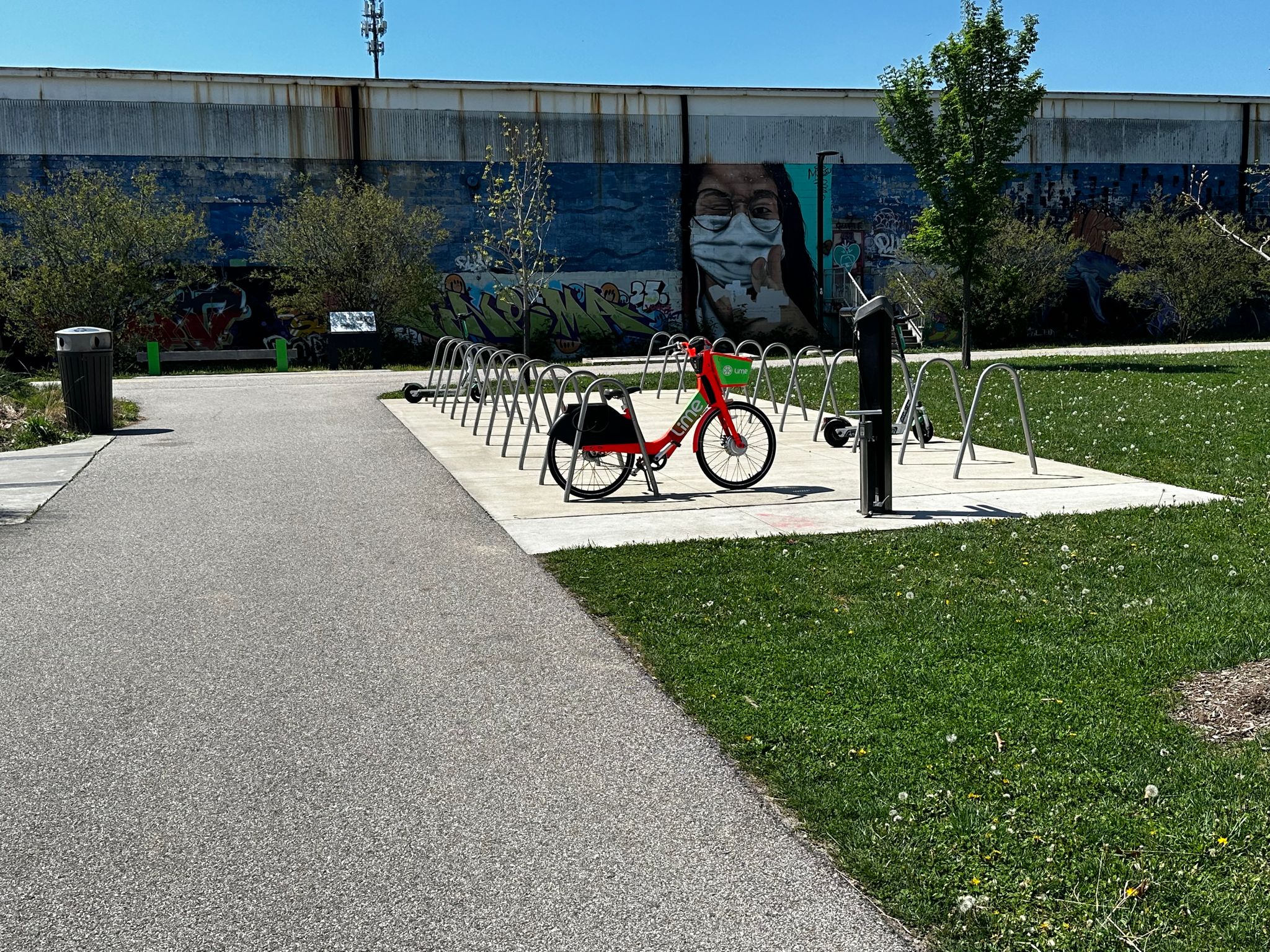 Switchyard Park Bike Rack (North Side of Skate Park)