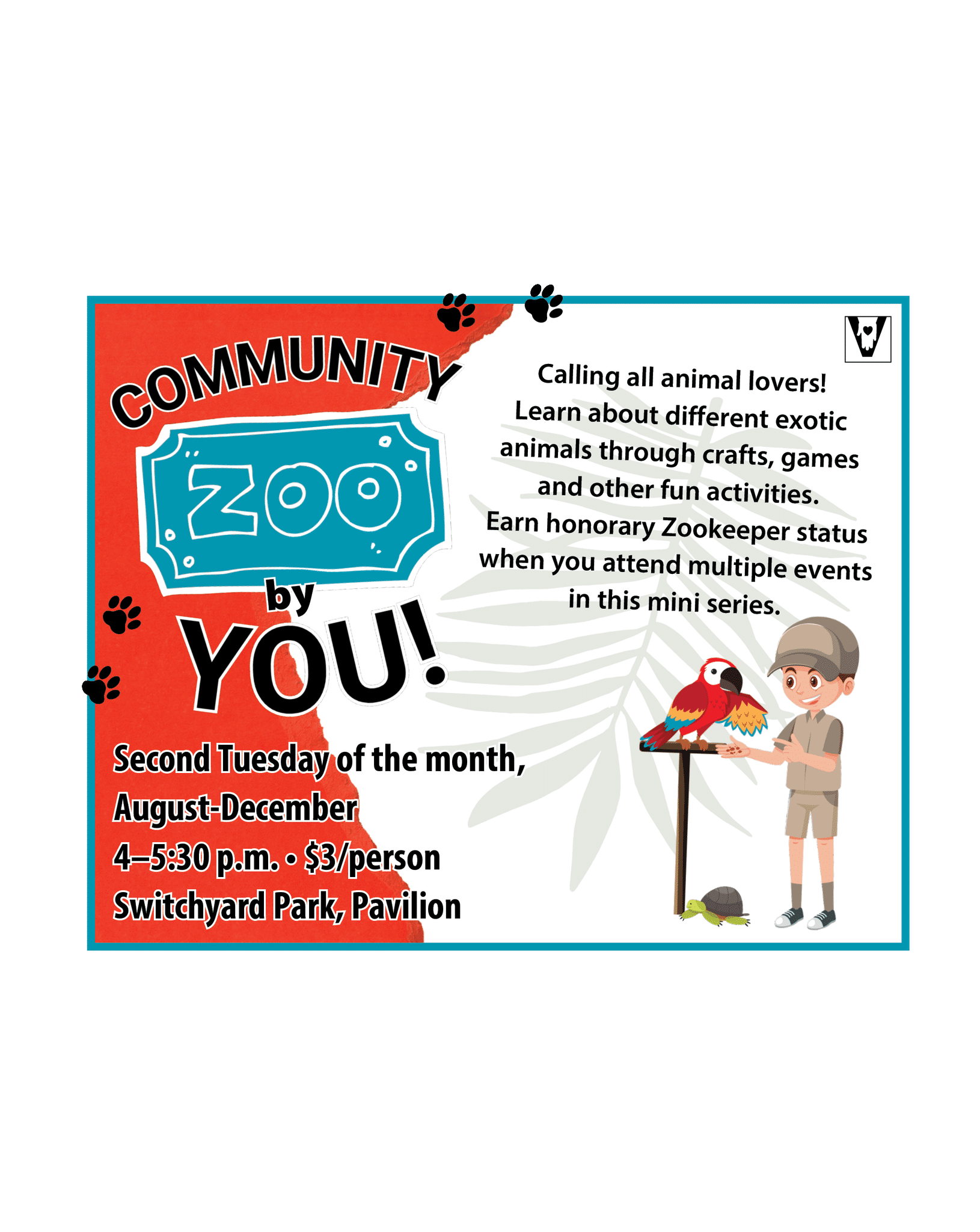 Community Zoo By You Event Graphic 