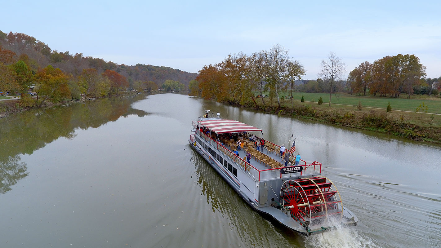 ferry boat on muskingum river