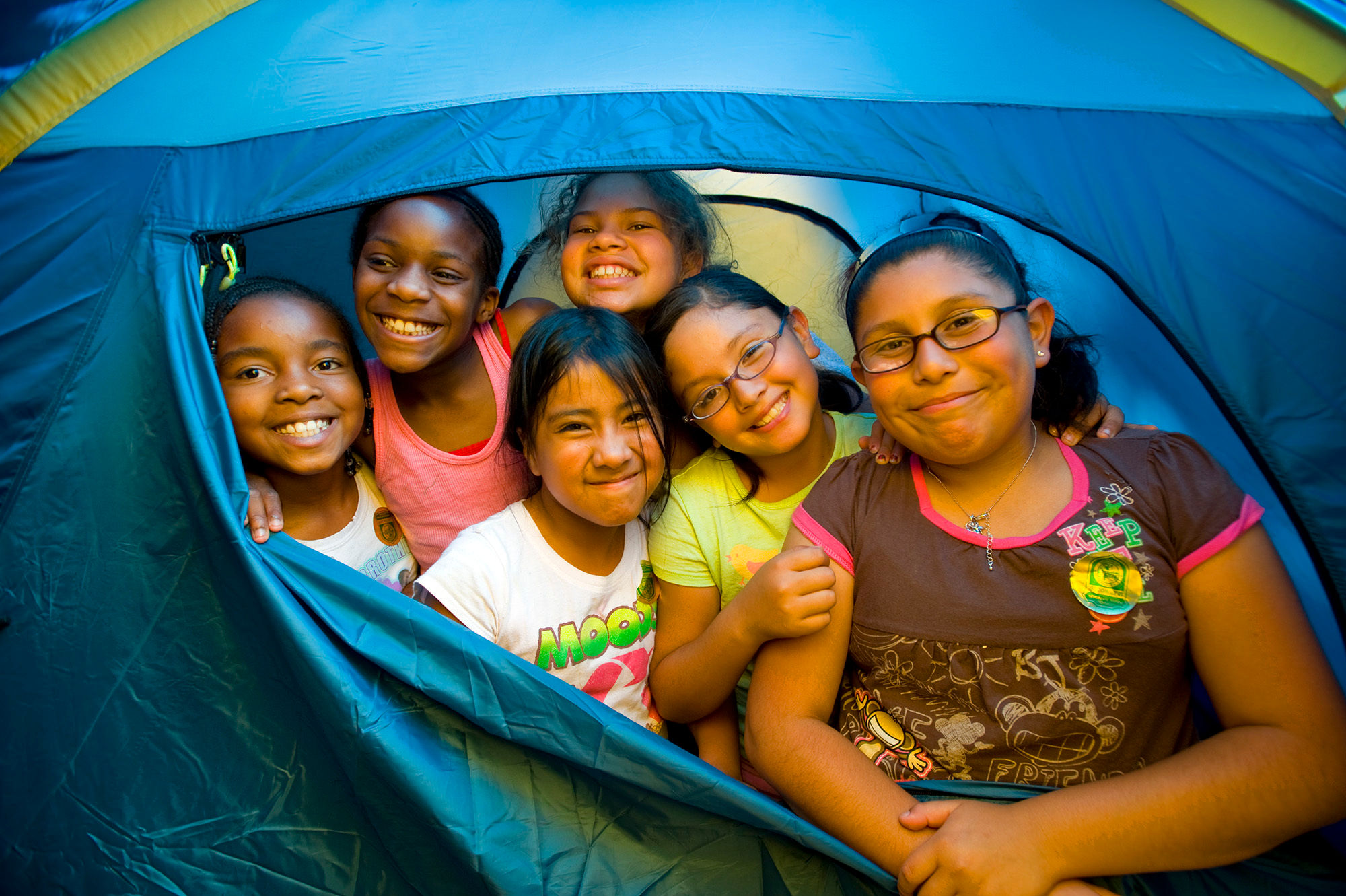 Campers at the Packard Summer Park Enrichment Program, where low-income children experience the outdoors.