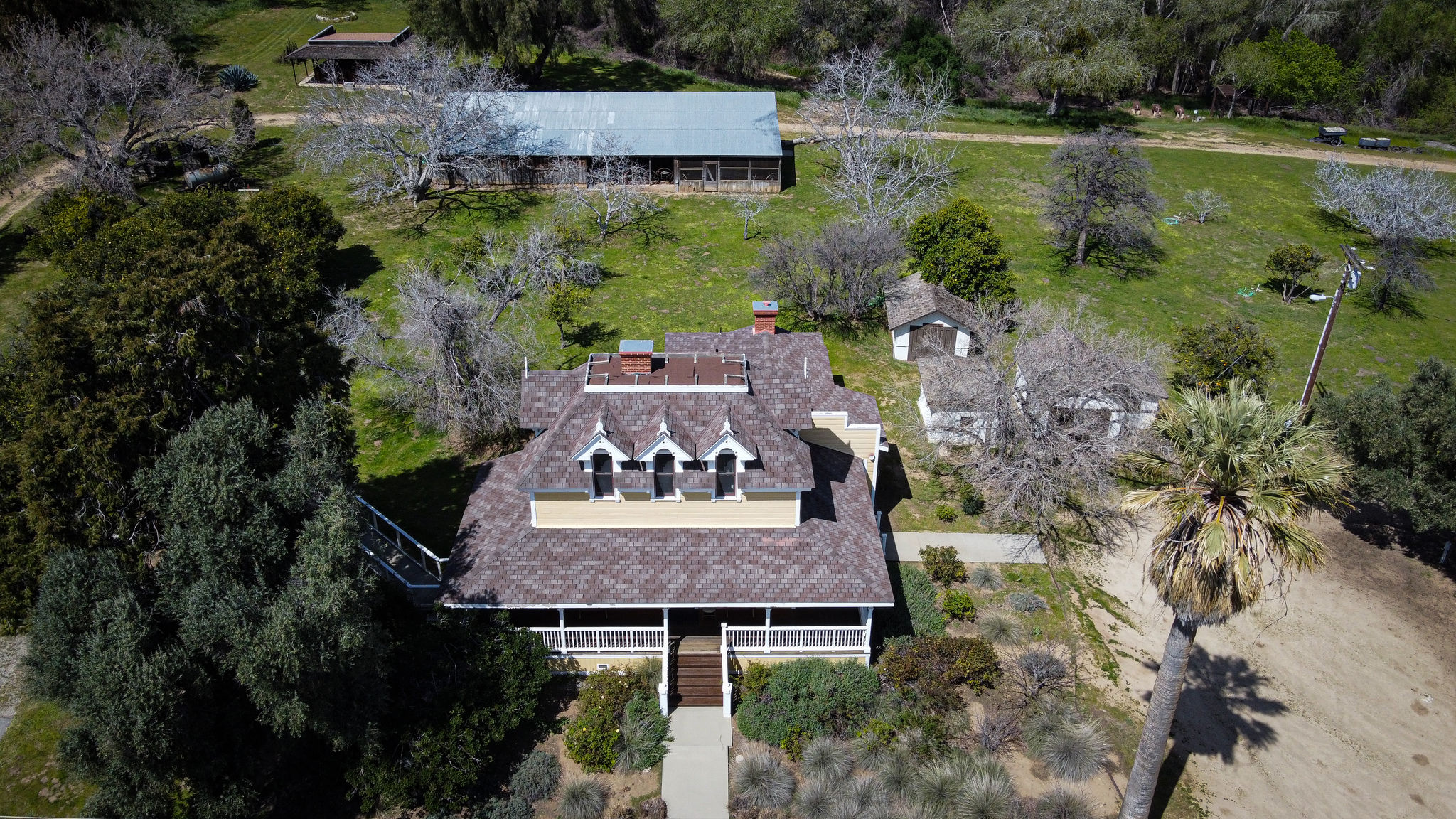 Aerial View of Gilman Ranch House