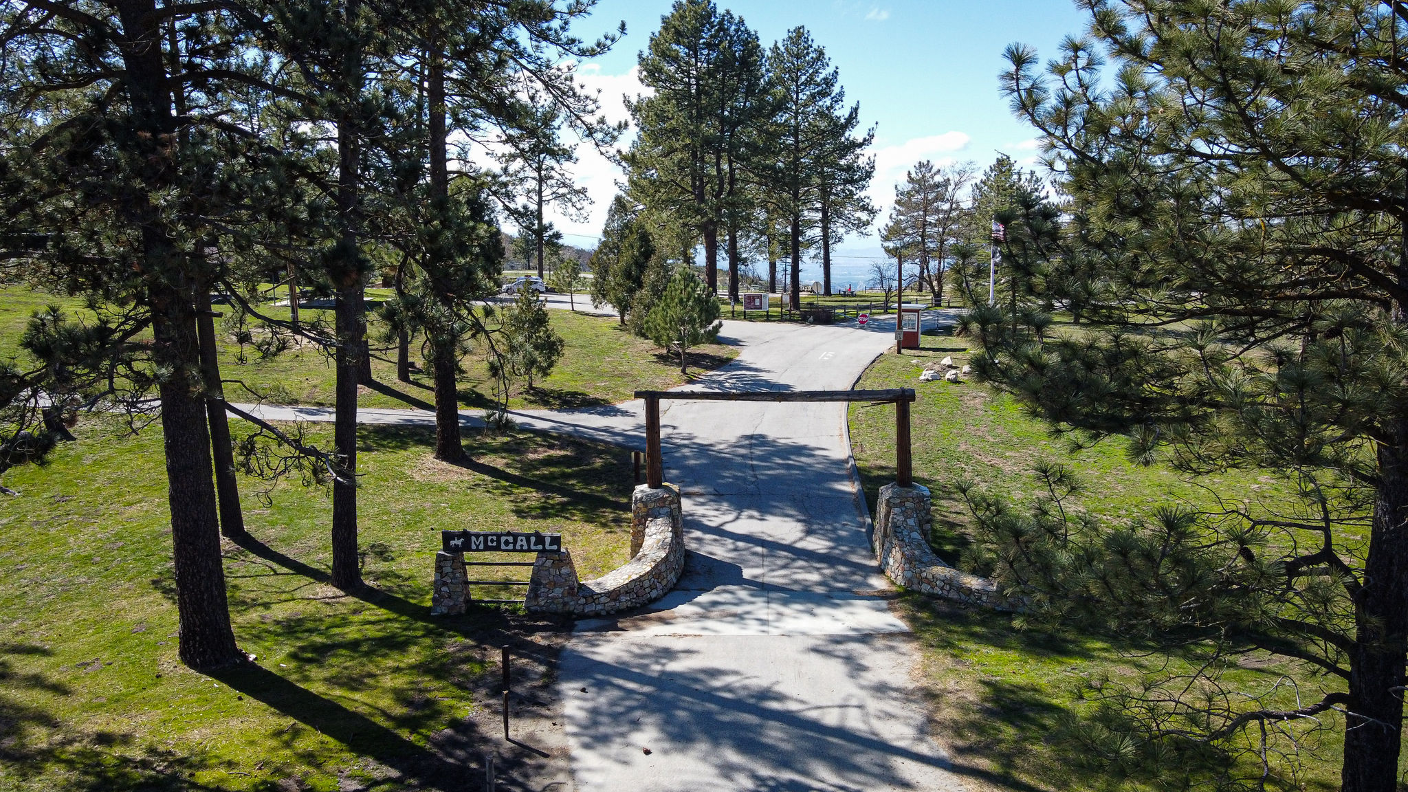 Aerial View of Entrance Road