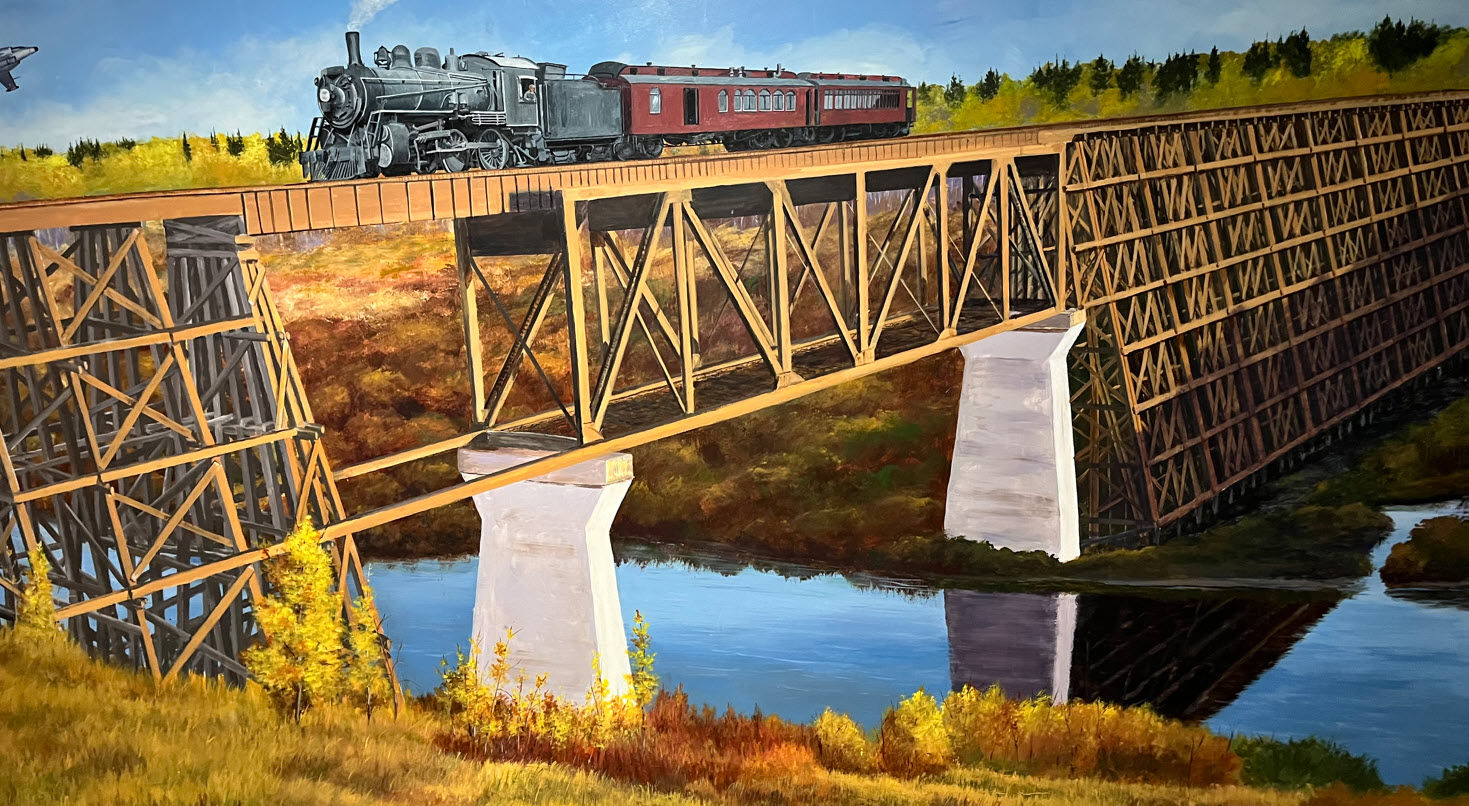 Painting of the Beaver River Trestle